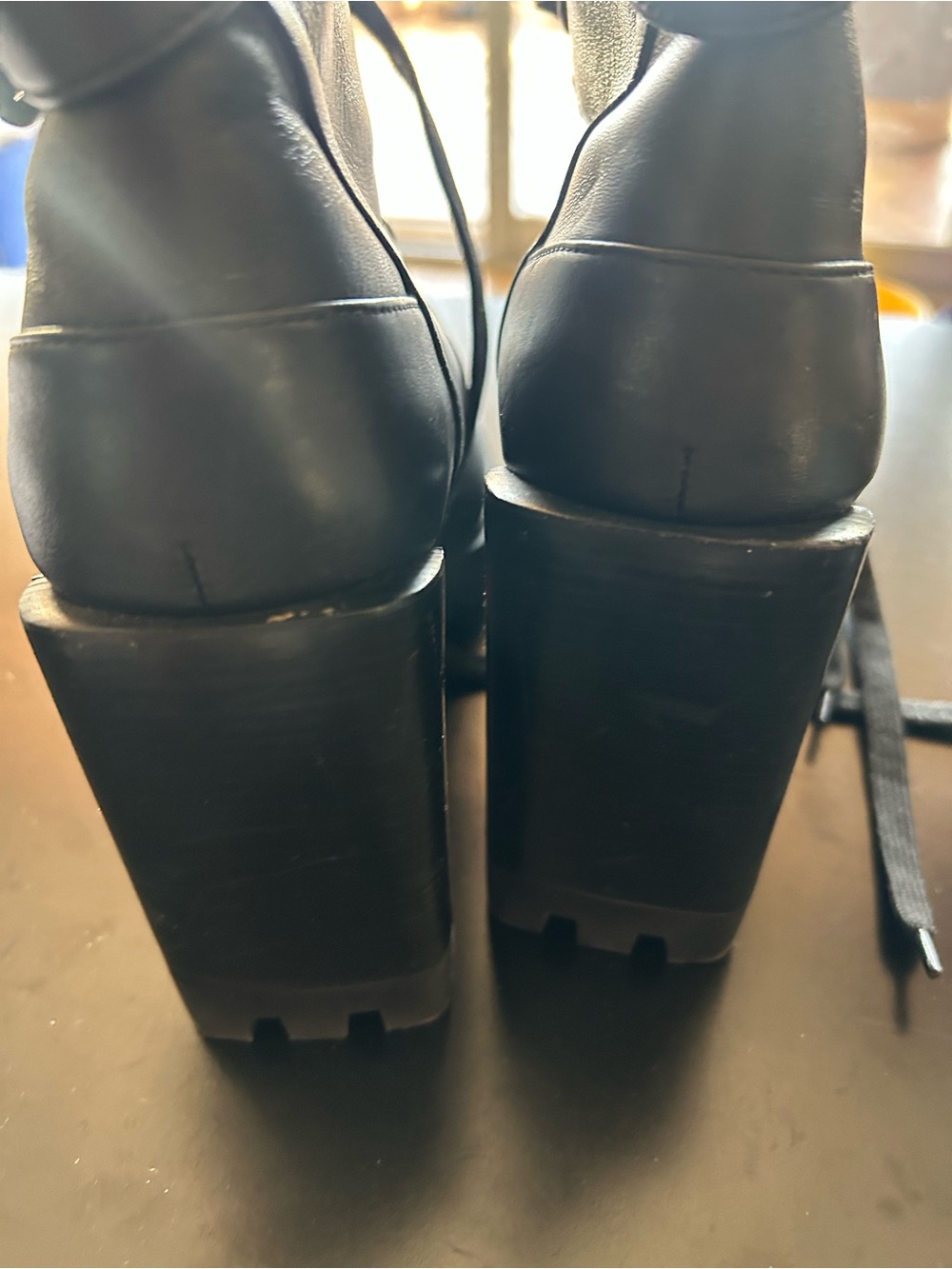 Christian Louboutin Macadamia 100 Buckled Leather Black Lace-Up Ankle Boots 41 - Picture 12 of 12